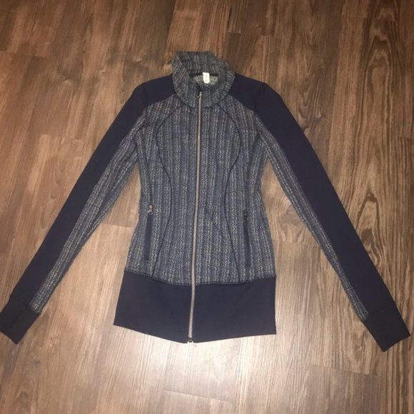 Rare Lululemon Navy Patterned Long Define Jacket - Picture 1 of 5